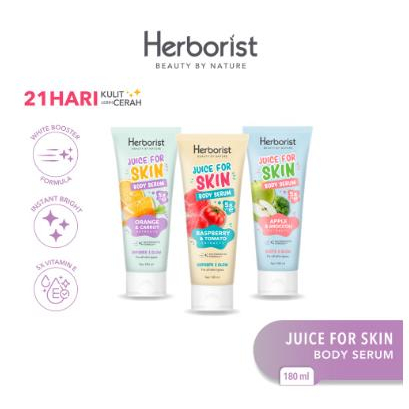 ^ KYRA ^ Herborist Body Serum Face Scrub Exfoliating Gel Juice For Skin Losion Tubuh Lotion With 5x Vitamin E