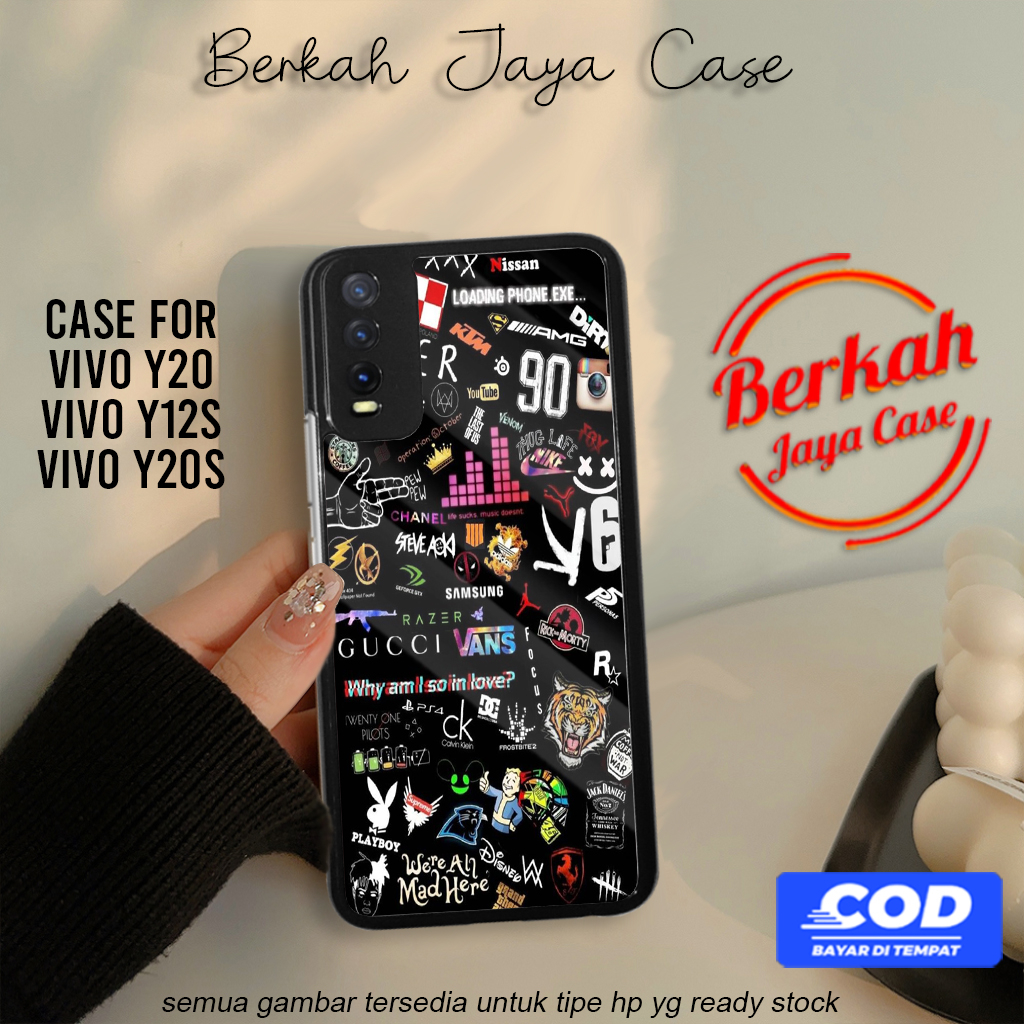 Berkah Case Vivo Y20 Y12s Y20s Hp Vivo Y20 Y12s Y20s Pelindung Hp Motif AESTHE1 Case Lucu Casing Hp 