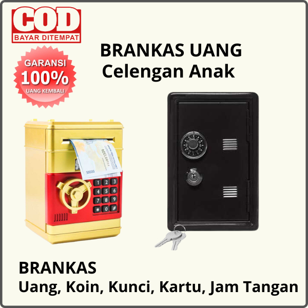 Celengan Anak Electronic Bank Safe Box Money Model Brankas