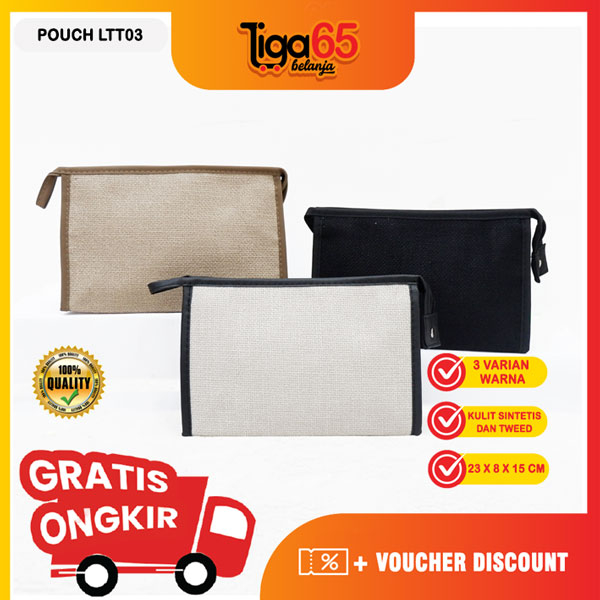 365 Pouch Serbaguna / Clutch / Pouch Make Up / Hand Bag / POUCH LTT03