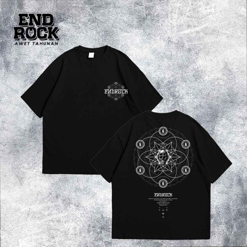 Kaos Oversize Original Endrock Tema Mandala six