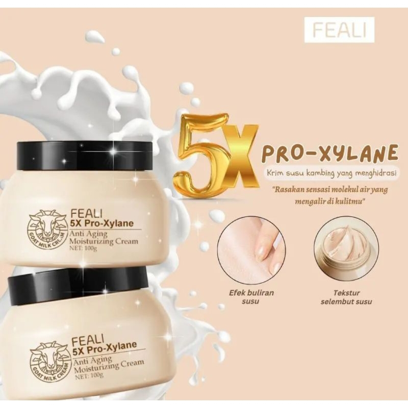 FEALI 5X Pro-Xylane Goat Milk Anti-Aging and Moisturizing Cream | Ready Stock