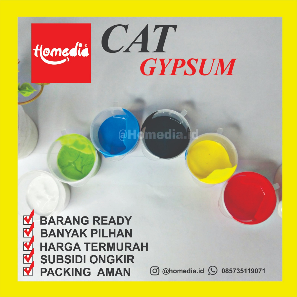 

Cat Patung Gypsum/Cat lukis Anak Gypsum/ Fingerpaint/ Mainan Anak Melukis/ Cat Styrofoam dll kemasan 10 gram