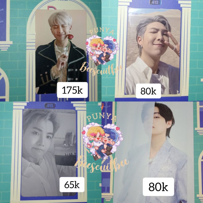 PC BTS V POSCA PROOF, JHOPE RPC PROOF, RM MEMORIES 19 & POB PROOF