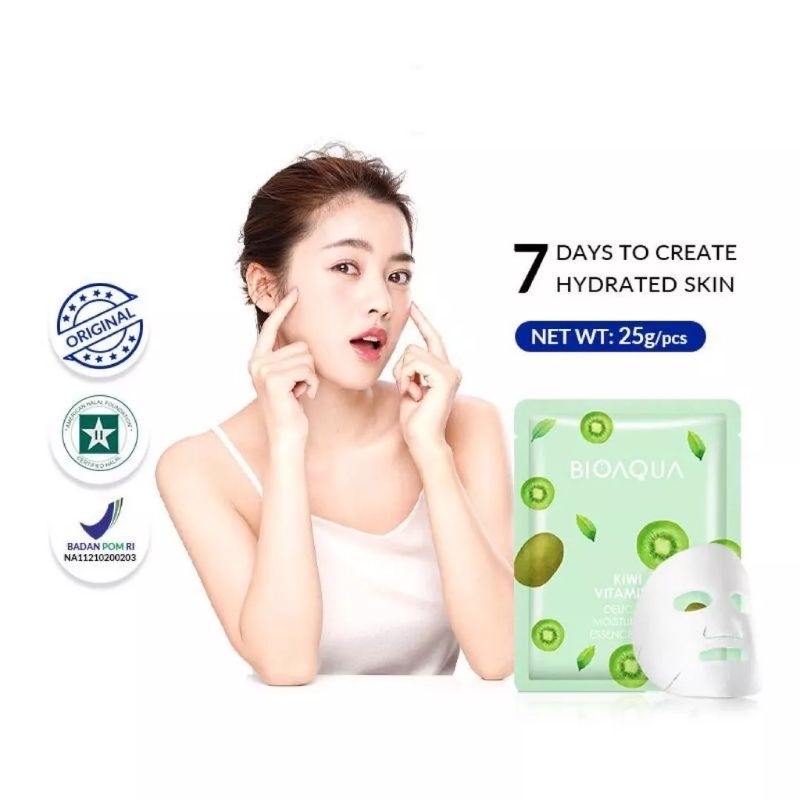 BIOAQUA SHEET MASK ESSENCE FACE MASK MASKER WAJAH BPOM