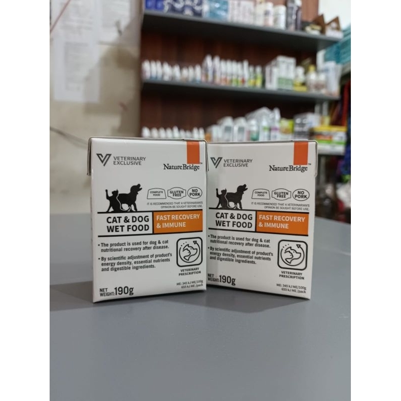 Nature Bridge Vet recovery &amp; immune untuk kucing dan anjing 190gr