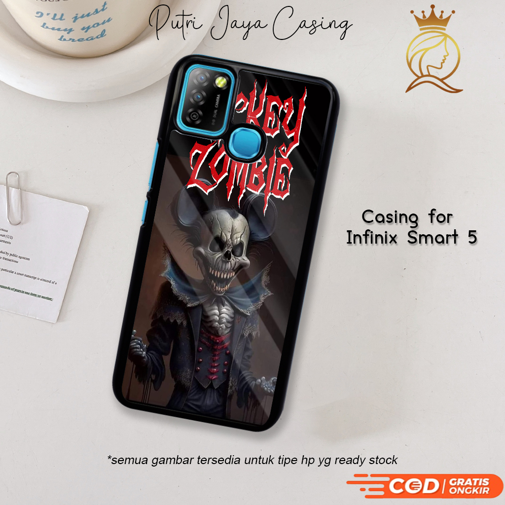 Case Hp Infinix Smart 5 Casing Infinix Smart 5 Motif KARTUNZOMB Casing Terbaru Case Karakter Lucu Ke