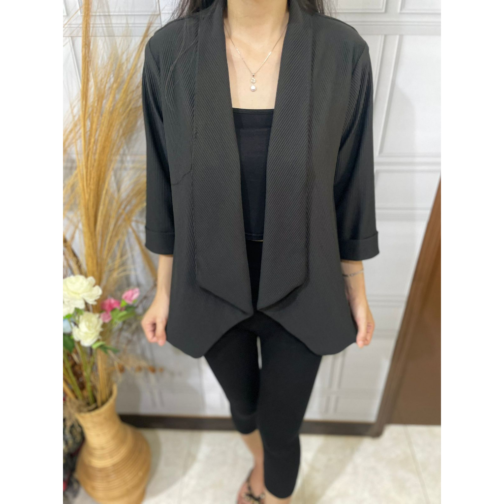 Basic id fashion Blazer Knitt codoray  premium tebal /Cardigan import premium