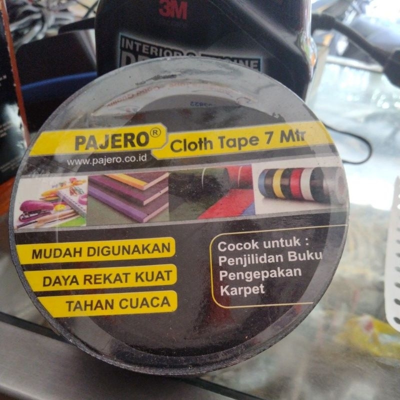 Pajero lakban hitam. 7 meter. lakban jilid. lakban karpet