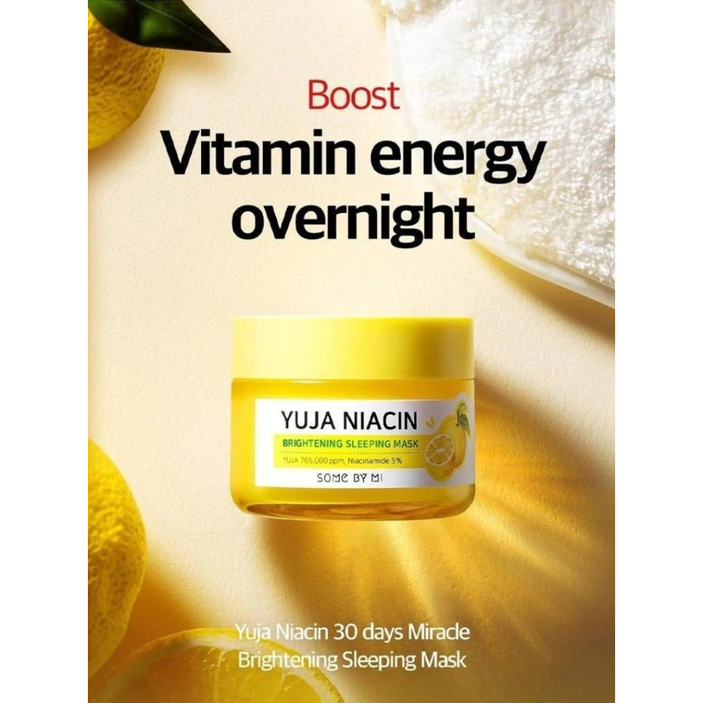 SOME BY MI YUJA NIACIN BRIGHTENING SLEEPING MASK 60GR Overnight Mask