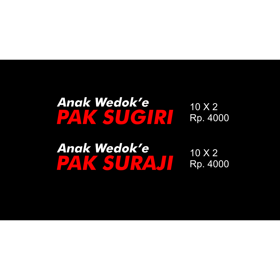 Cutting Sticker Pesanan yiyiinn