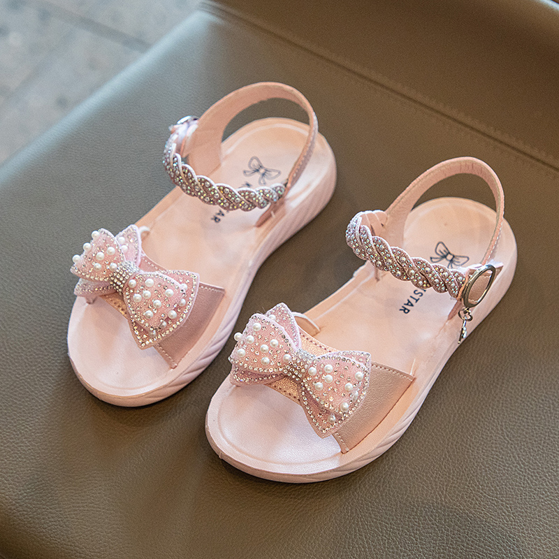 kid's Pearl Ribbon Sandal Anak Wanita 5432 (26-35)