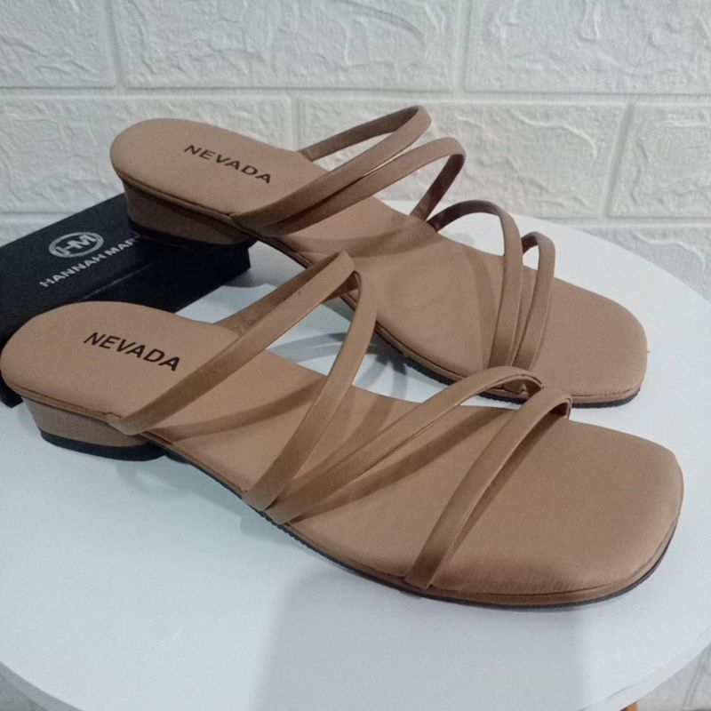 NEVADA Sandal Heels 3CM Kode.05 Sandal Wanita Hak Tahu