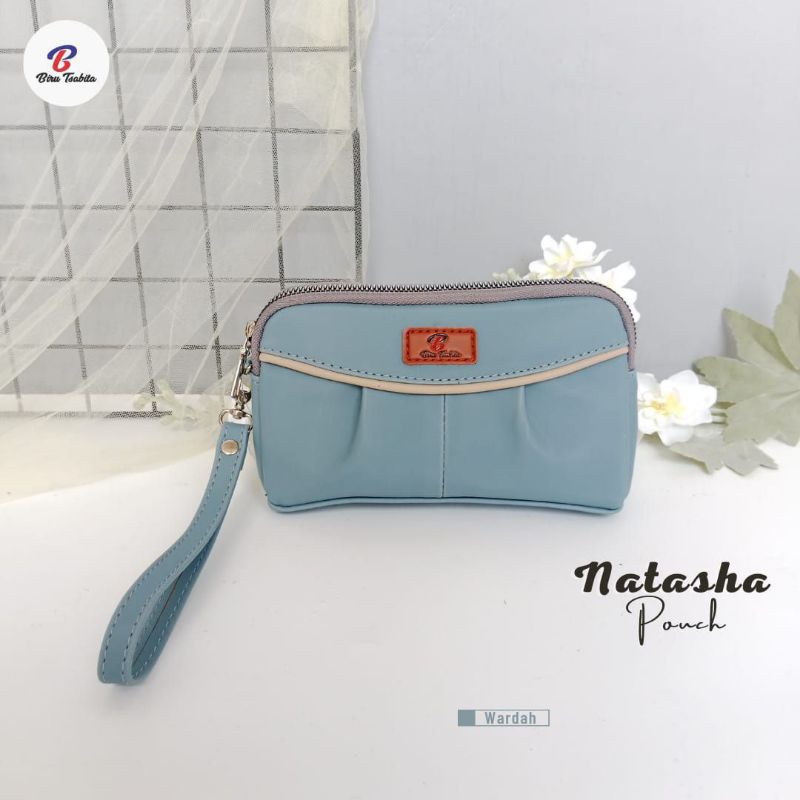 POUCH NATASHA By Biru Tsabita, dompet hp dan uang