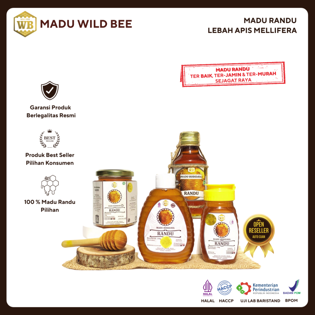 

Madu Randu/ Madu Asli Murni Wild Bee - Bersertifikat