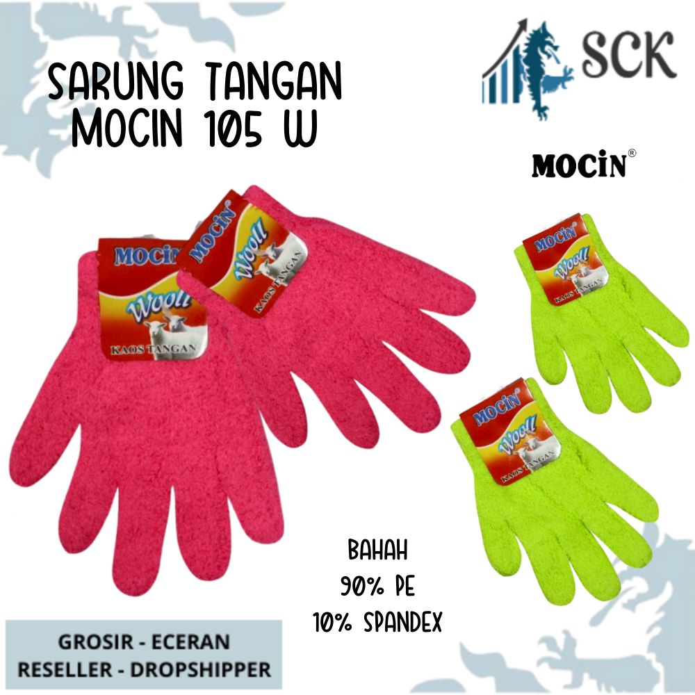 Sarung Tangan MOCIN 105 Polos WARNA / Sarung Tangan Perempuan Dewasa Wanita / Perlengkapan Otomotif - sckmenwear GROSIR