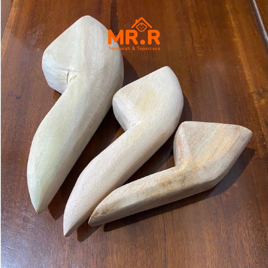 Ulekan Kayu Alat Tumbukan Bahan Makanan Cobek Kayu Mahony Premium