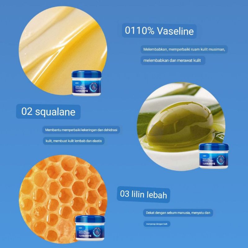 HIH Original Vaseline Ultra Moisturizing Cream Untuk Kulit Kering dan Pecah