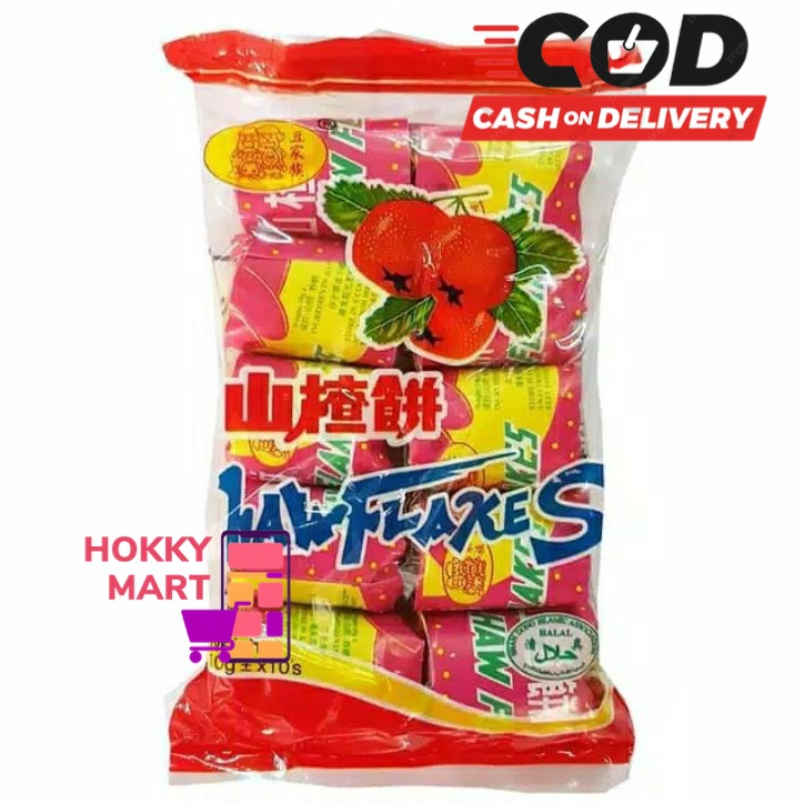 

(HOKKY) Hawflakes 85 gr / manisan sanca koin / manisan cina / permen hawflakes china