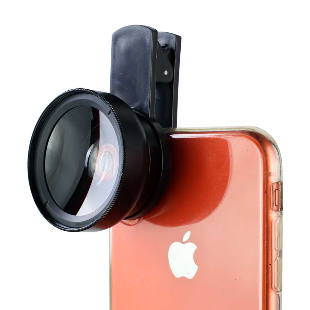 Lensa Super Wide Angle Lens 0.45X Macro Smartphone Aksesoris Lensa Tambahan HP Handphone