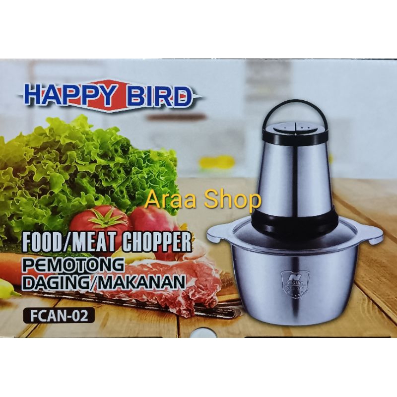 HAPPY BIRD Chopper Blender Daging Bumbu Dapur Stainless Steel SUS 304 / Food Processor Meat Cooper P