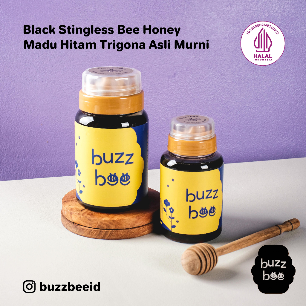

BuzzBee - Madu Hitam Trigona Asli Murni / Black Stingless Bee Honey