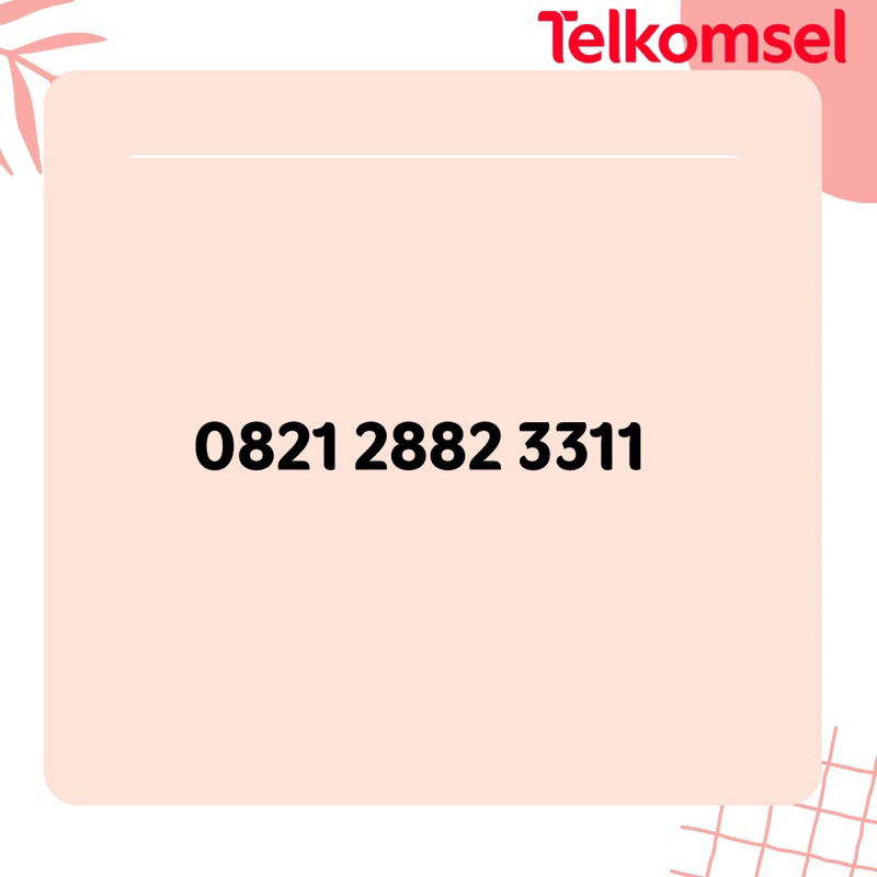 Nomor Cantik Telkomsel 2882 3311