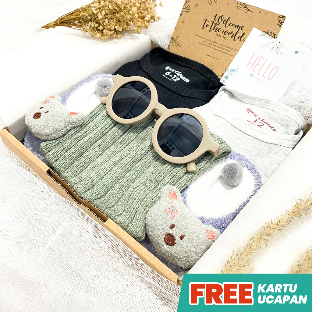 Dinatami Hampers Bayi | Jumper Bayi Polos Unisex | Hampers Newborn Baby Gift Set | Kado Lahiran Bayi