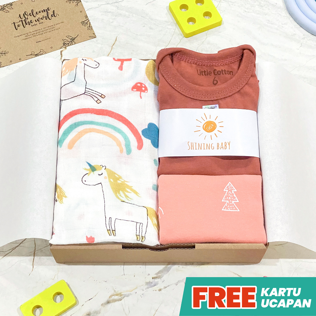 Hampers Bedong Bayi by Dinatami | Swaddle Newborn Baby Gift Set | Kado Lahiran | Selimut Bayi