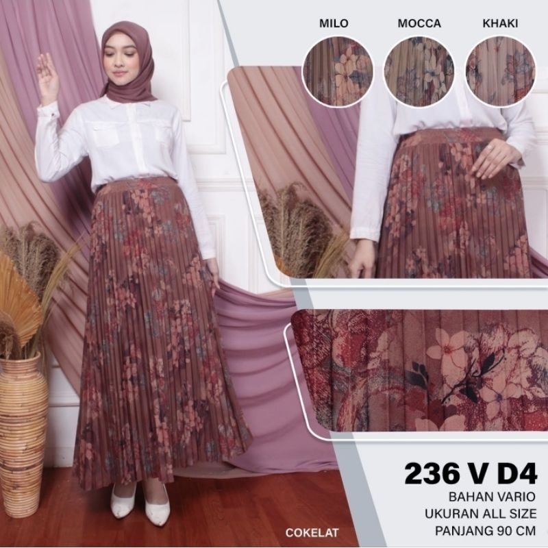 Rok motif flower prisket 236V-D4