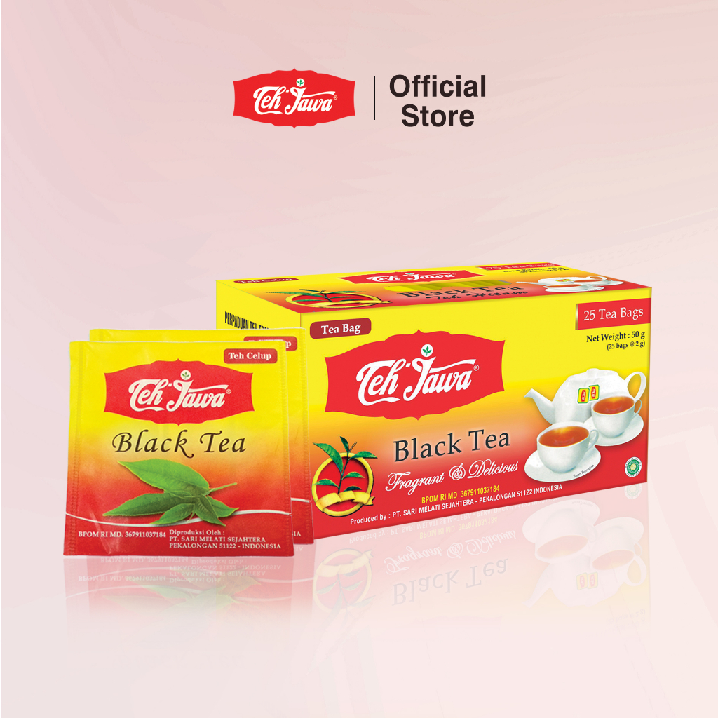 Teh Jawa Black Tea Enveloped Celup isi 25 per Pack (isi 5 Pcs)