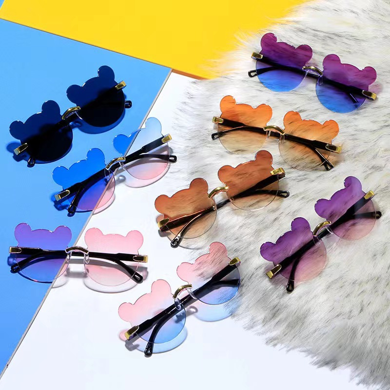 DODORY K719 Kacamata Anak Bear Shape Kacamata Anak Model Beruang Kacamata Telinga Beruang Sunglasses Kids