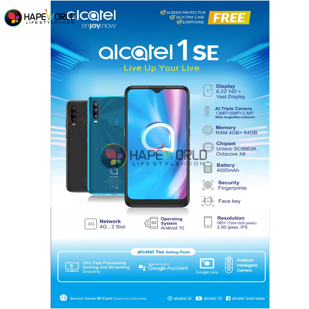 Alcatel 1SE 5030U Smartphone 4/64 - Garansi Resmi