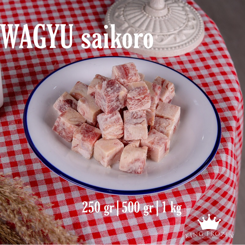 

SAIKORO Beef Wagyu Cube / Daging Wagyu Saikoro 500kg