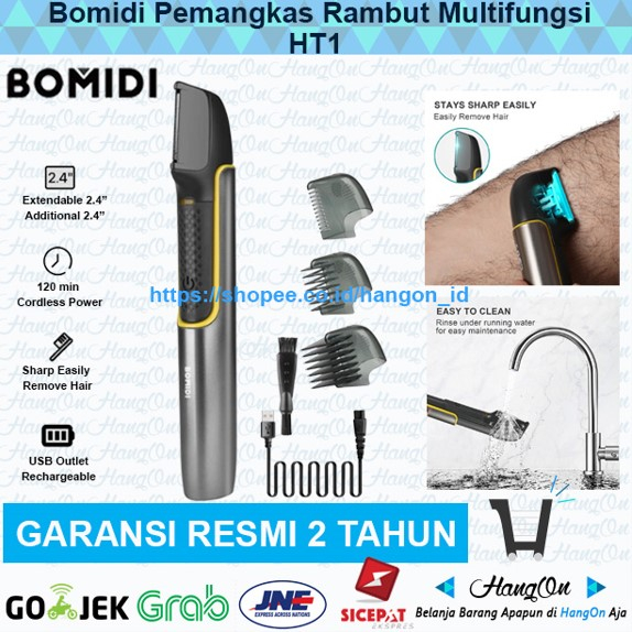 Bomidi HT1 Electric Body Hair Shaver Alat Cukur Tubuh Badan Jenggot Penghilang Bulu Kaki Tangan Cukuran Perawatan Pria