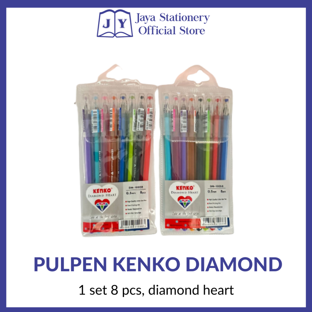 

[BISA COD] Pulpen Gel Diamond Heart
