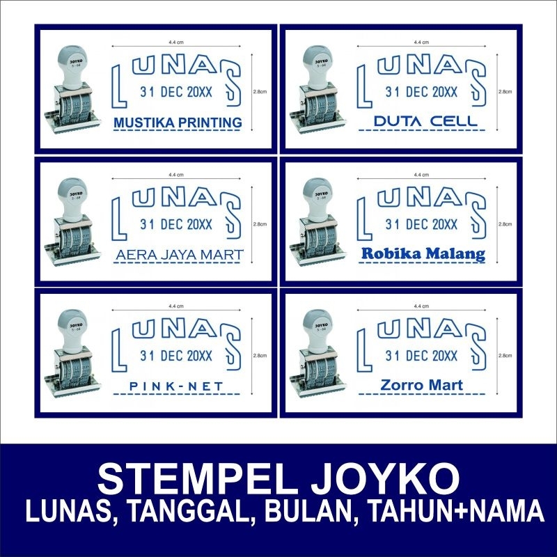 

stempel Lunas tangal tahun+Reques nama