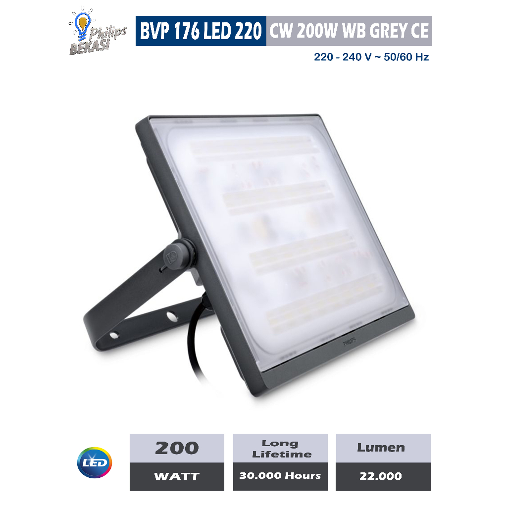 Philips Lampu Sorot LED BVP176 200 Watt LED220