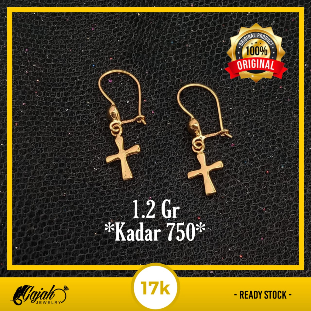 Cincin Emas 17K - 1.2 Gr Kadar 750 - 5324