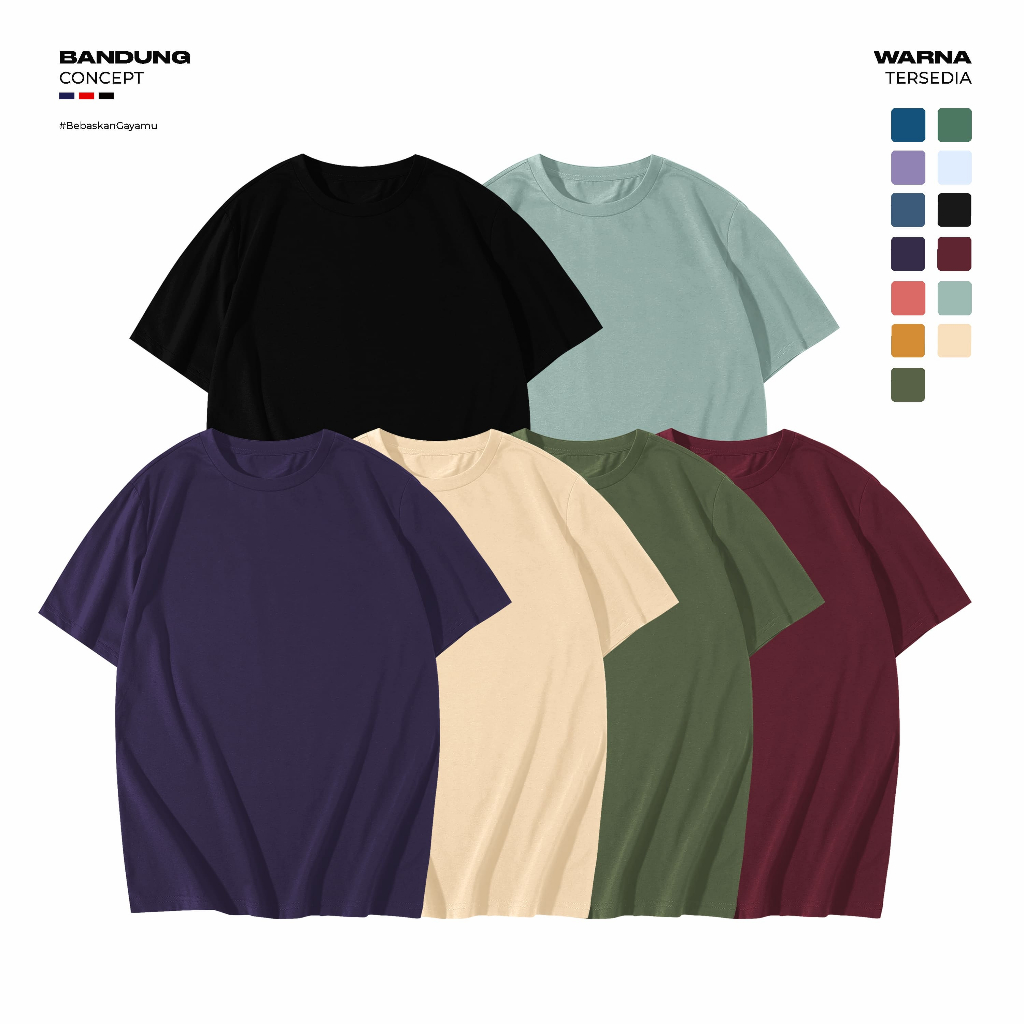 T-Shirt Polos Cotton Combed 30s Premiium