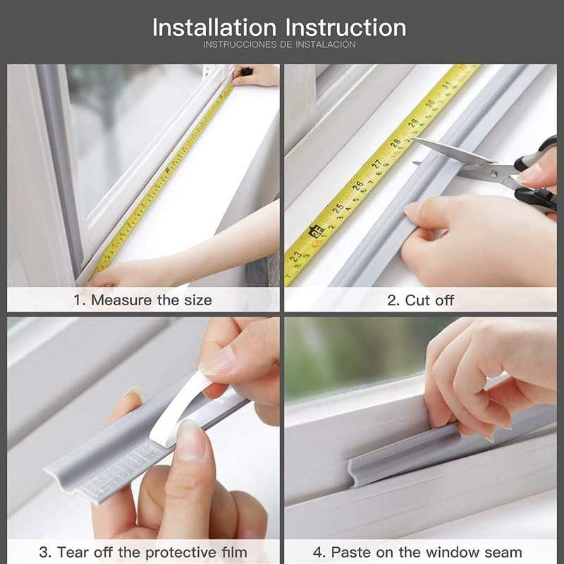 Lis Sela Pintu Jendela Strip Segel Window Sealing Waterproof Penutup Celah Tahan Air Material Foam Berkualitas