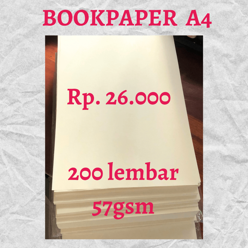 

A4 Bookpaper 200 lembar