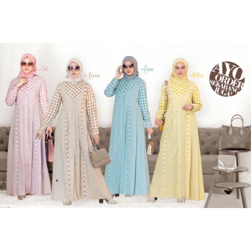 GAMIS ELIZA YELLOW BY ENDOMODA PROMO /SALEE