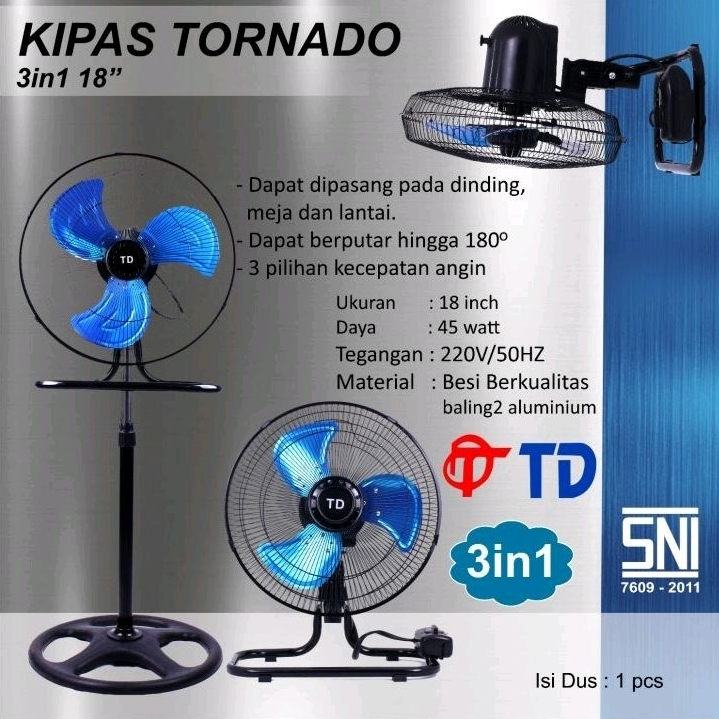 TD/YAMAKAWA Kipas Angin 3in1 18&quot; / Kipas Multifungsi 18 Inch