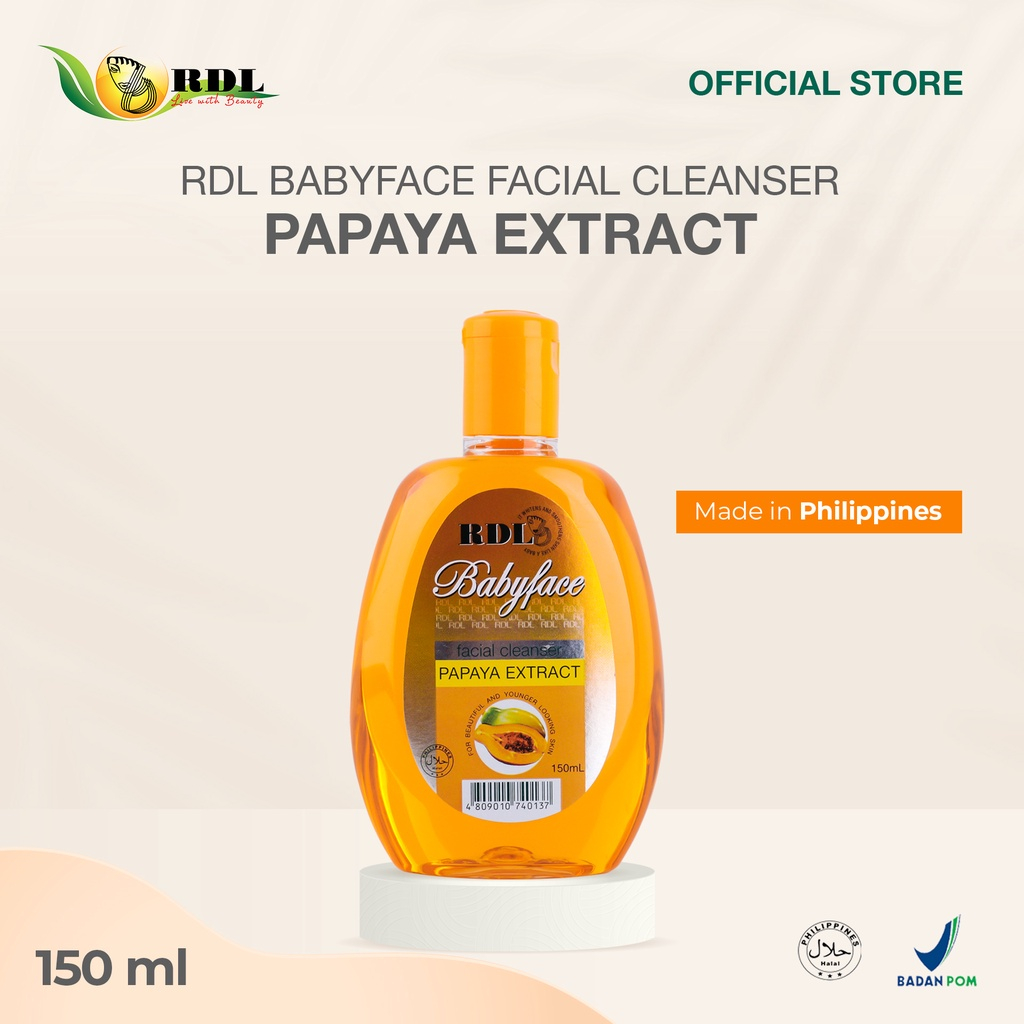 ❤️ MEMEY ❤️ RDL Babyface Face Cleanser Papaya Extract 150ml Made In Philippines BPOM