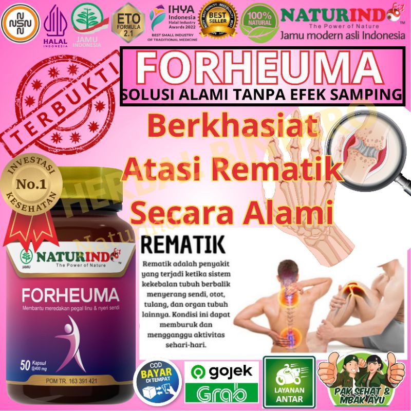 Obat Rematik FORHEUMA Naturindo Atasi Nyeri Sendi Tulang Radang Persendian