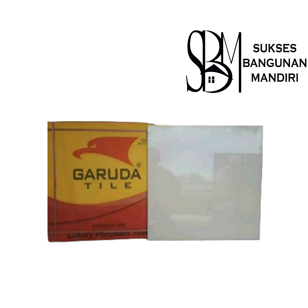 Granit Garuda 60x60 Cream Polos Glossy 6 lbr/dos Khusus D.I Yogyakarta