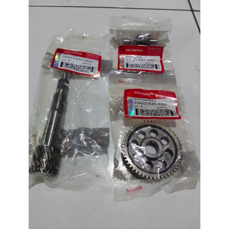 gigi rasio honda vario 110 fi/scoopy fi/beat fi kzl k25 k44 k81 gigi as pulli