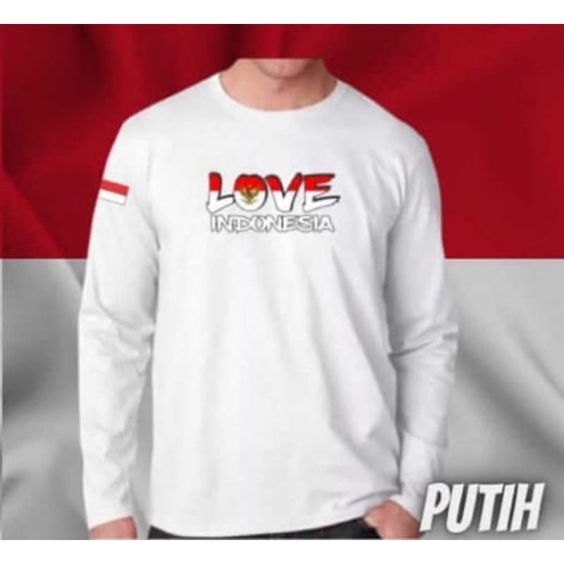 KAOS PRIA LENGAN PANJANG ( LOVE ) BAJU DISTRO PRIA LENGAN PANJANG MODEL TERBARU