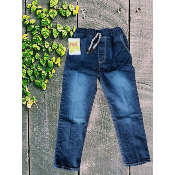 Celana Panjang Jeans Anak Bahan Street  Melar